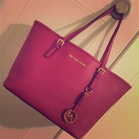 michael kors small jet set fuschia|Michael kors jet set crossbody bag + FREE SHIPPING.